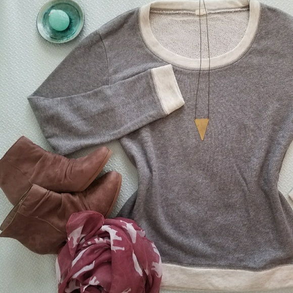 J. Crew Sweaters - J. CREW heather gray scoop neck sweater